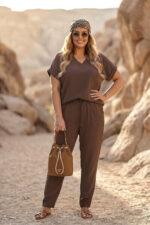Komplet Sahara Brown Plus Size