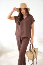 Komplet Sahara Brown z wiskozy - obrazek 4