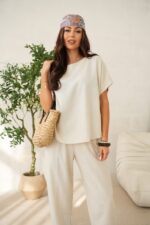 Komplet Lniany Desert Sand Beż - obrazek 5