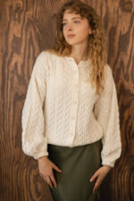 Sweter damski z kaszmirem Cozy Cream - obrazek 2