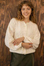 Sweter damski z kaszmirem Cozy Cream - obrazek 3